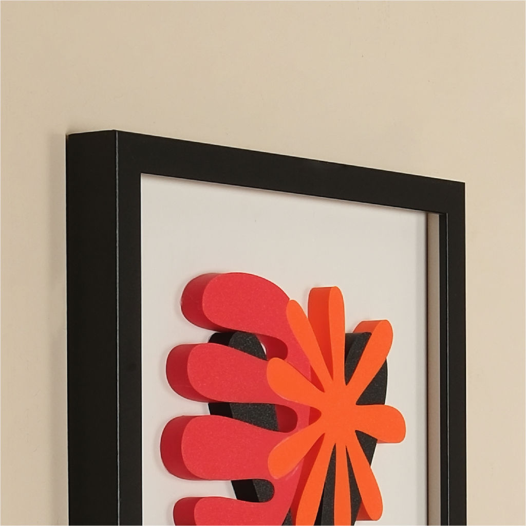 MEMORY OF THE FLOWERS TABLE| Wooden Frame 3D