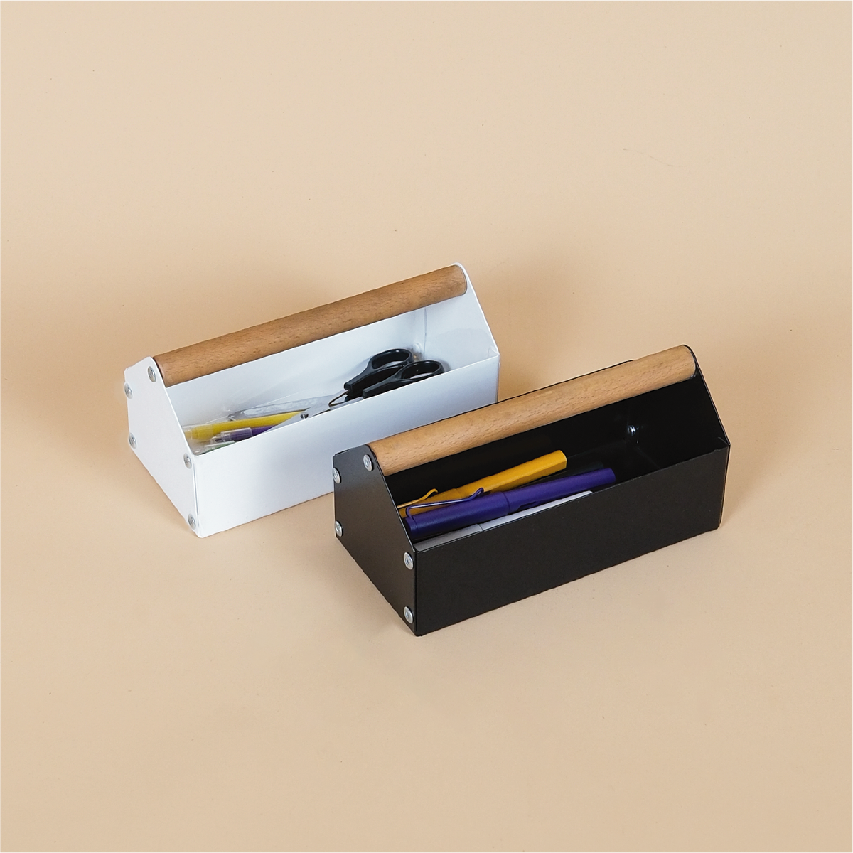 MIDBOX BOX | Metal Box with Wooden Handle