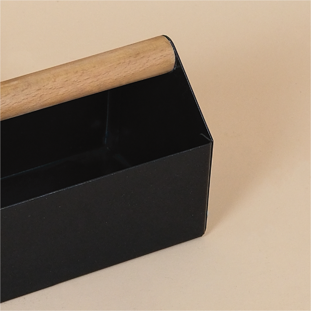 MIDBOX BOX | Metal Box with Wooden Handle