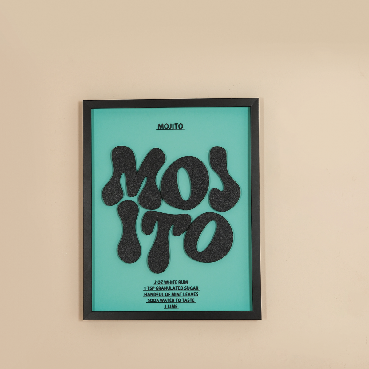 MOJITO TABLE | Wooden Frame 3D