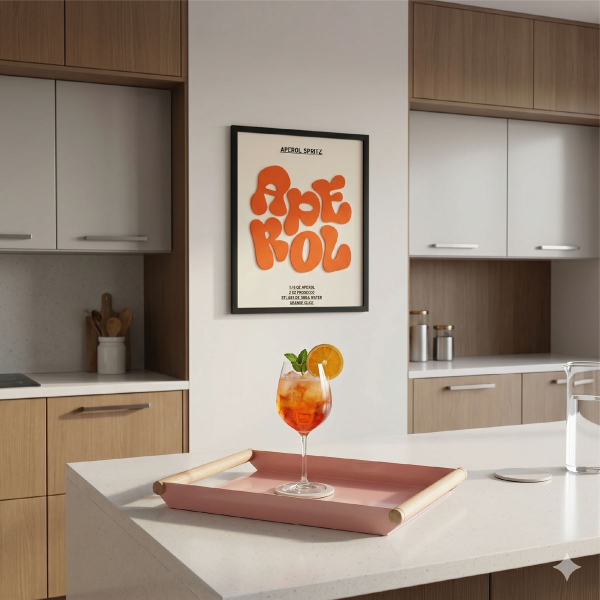 APEROL TABLE | Wooden Frame 3D