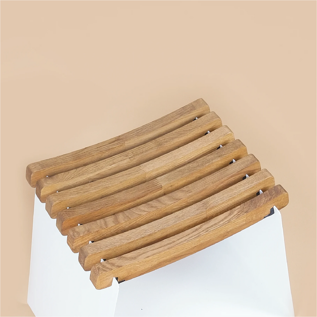 WAVE STOOL | WOODEN METAL STOOL