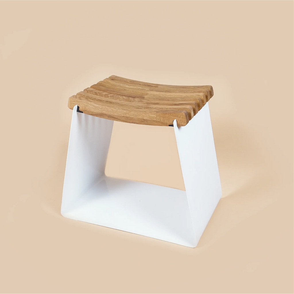 WAVE STOOL | WOODEN METAL STOOL