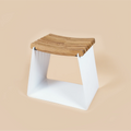 WAVE STOOL | WOODEN METAL STOOL
