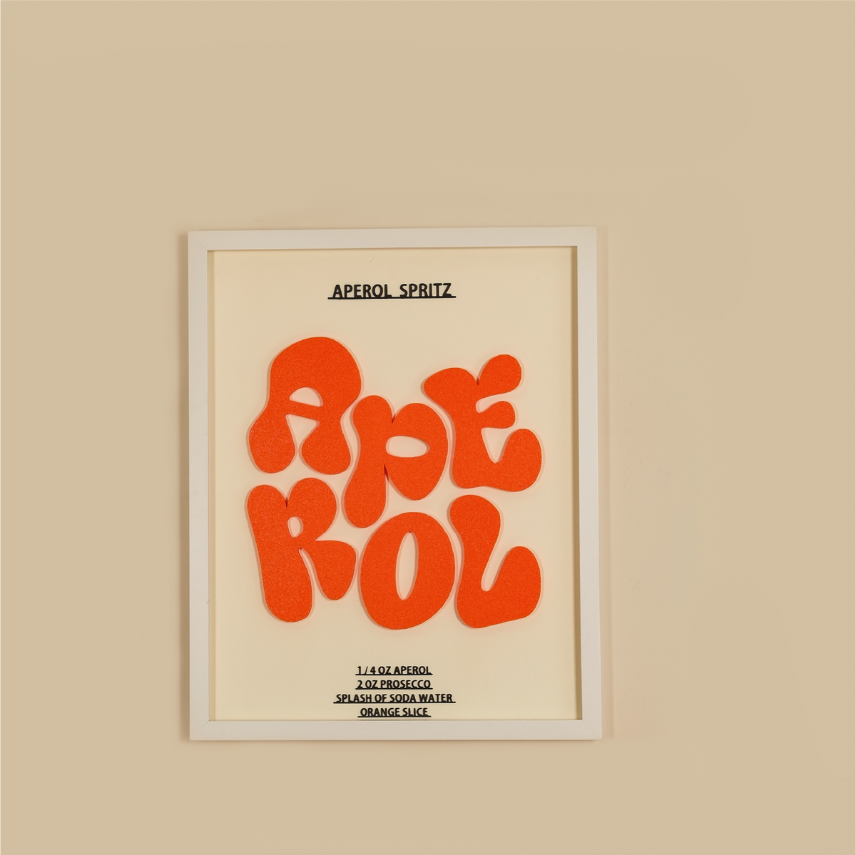 APEROL TABLE | Wooden Frame 3D