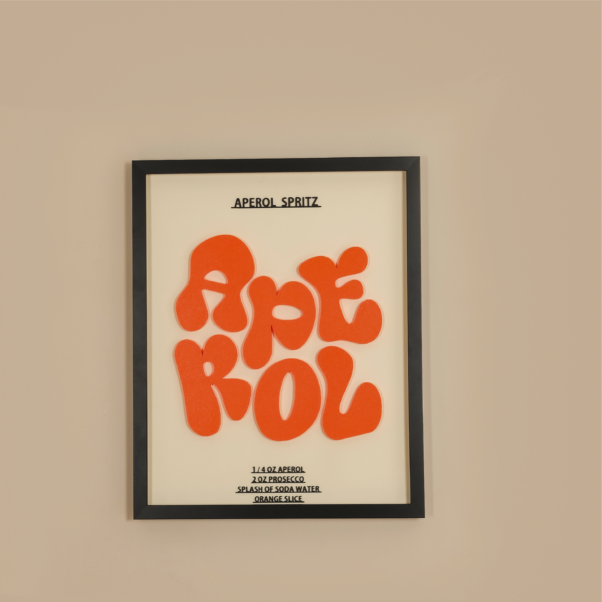 APEROL TABLE | Wooden Frame 3D