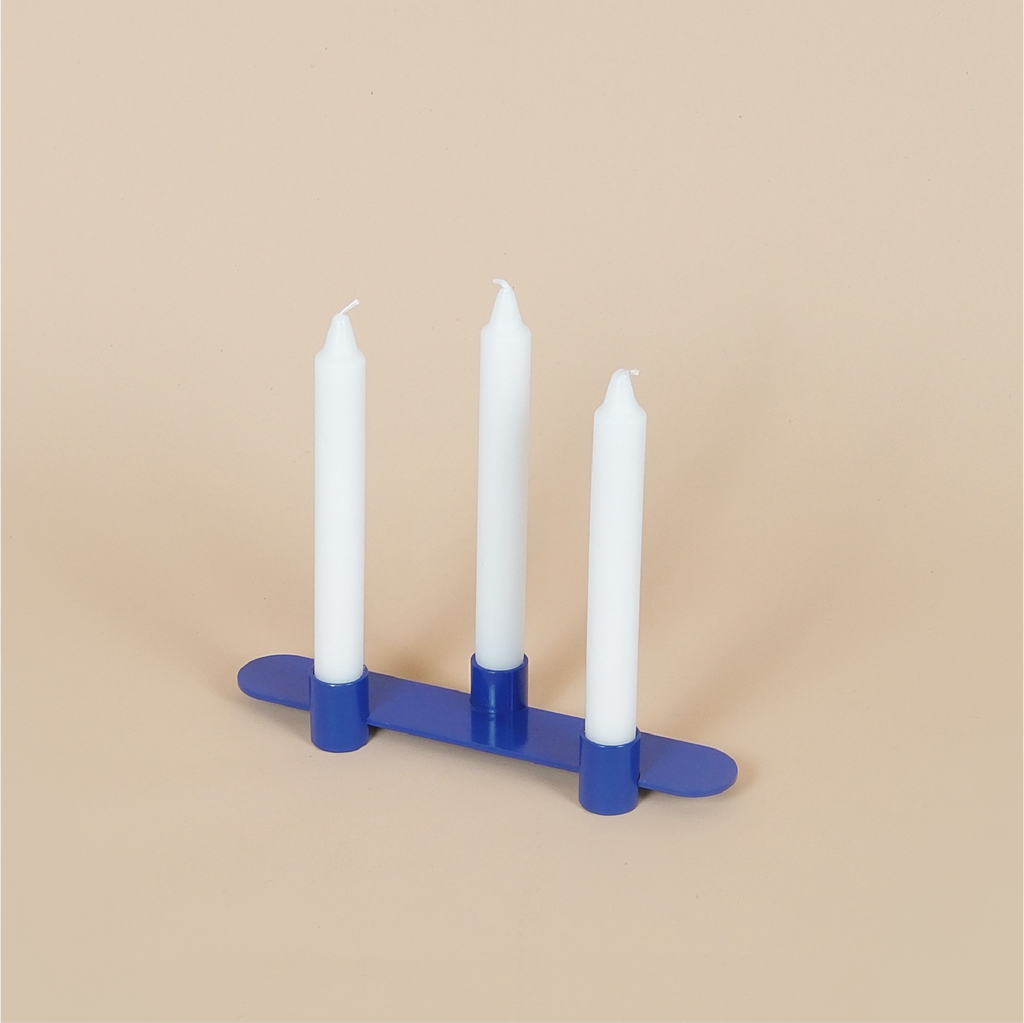 TRIO CANDLE HOLDER | Triple Metal Candle Holder