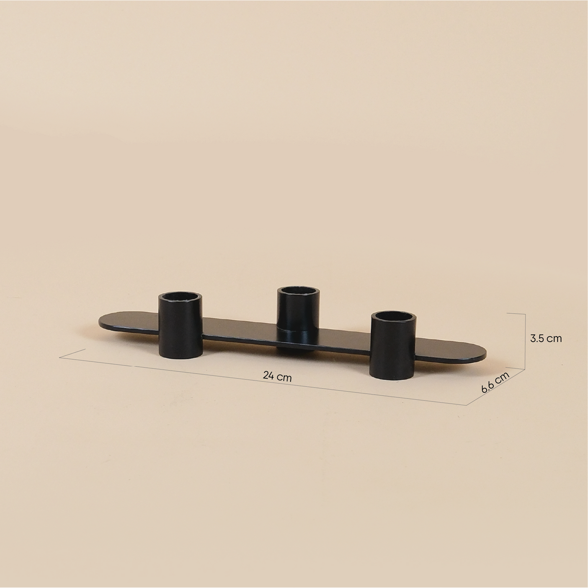 TRIO CANDLE HOLDER | Triple Metal Candle Holder